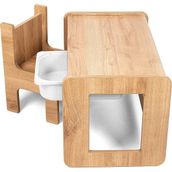 Bees Store Tek Kişilik Çocuk Oyun, Aktivite ve Etkinlik Masası, Ceviz-Beyaz, 18MM 1.sınıf Mdf - 73 x 44 x 44 cm - Ceviz - Beyaz
