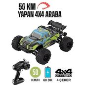 Begin Power 50 Km Hız Yapan Elektrikli Araba Uzaktan Kumandalı 4X4 Arazi Aracı Off-road Araba