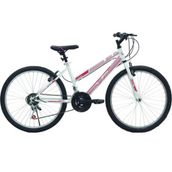 Belderia Tec Eros 24" Jant 21 Vites V-Fren Pembe Beyaz Dağ Bisikleti