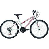 Belderia Tec Eros 26" Jant 21 Vites V-Fren Beyaz Pembe Dağ Bisikleti