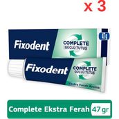 Belirtilmemiş Complete Ekstra Ferah Diş Protezi Yapıştırıcı Krem 47G - 3 Adet