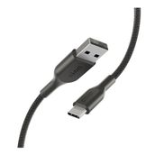 Belkin 1 mt Siyah Type-C Örgülü Data Hızlı Şarj Kablo