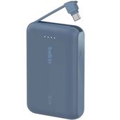 Belkin Boostcharge Entegre Type-C Kablolu 10.000 mAh Pd 20W Mavi Powerbank