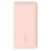 Belkin BPB011btRG 10.000 mAh + Powerbank USB-C ve USB-A Port USB-A USB-C Açık Pembe Kablo