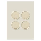 Bella Maison Parisien Porselen Pasta Tabağı 4'lü Krem (21 cm)