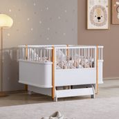 Bella Sallanabilir Büyüyen Beşik, Beyaz Ceviz, 90X121
