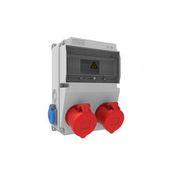 Bemis BD2-2234-2020 IP44 2 Adet 5/32A 380 V Ön 2 Adet Yan 1/16 A 220 V Prizli V10 Kombinasyon Kutusu