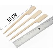 Benefisha Bambu Kürdan Golf 18 cm – 100 Adet – Uzun Ahşap Şiş Kürdan – Sunum & Mangal Için