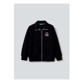 Benetton 3J68C501B Siyah Erkek Çocuk Logolu Sweatshirt