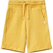 Benetton 3J68C901G Lastikli Bel Regular Fit Sarı Erkek Çocuk Şort