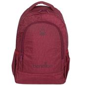 Benetton 70017 Bordo Okul Sırt Çantası