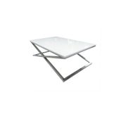 Bengi Ticaret 13917 X St Çapraz Model Metal Nikelaj Ayak Parlak Boya Tabla El Yapım Orta Sehpa