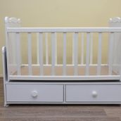 Bengi Ticaret Beşik Bebek 12663 Sallanır Parlak beyaz 60*100 sağlığa zarar vermeyen Ürün