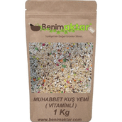 Benim Aktar 1 kg Muhabbet Kuş Yemi Vitaminli