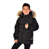 Benitto Kids 51254 Siyah Kürklü Erkek Çocuk Mont