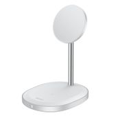 Benks W08 2 in 1 MagSafe Kablosuz Şarj Standı iPhone Airpods Uyumlu 15 W Siyah Wireless Şarj İstasyonu