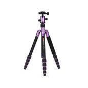 Benro MEFOTO A-1350Q1P Road Trip Aluminum Travel Purple Tripod Kit