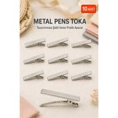 Beppu 10 Adet Metal Klipsli Saç Tokası Pens Toka Timsah Toka Aksesuar Yapımı İçin Hobi Malzemesi Seti