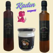 Bergulem Detoks Sirkesi 500 ml + Kadınca Hayıt Sirkesi 500 ml + Hindistan Cevizi Yağı 150 ml - 1 Paket