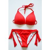 Beria Kadın Üçgen Yarım Dolgulu Kırmızı Bikini Takımı