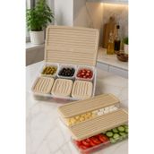 BERMİRA Home Collection 9 Parça Kahvaltılık Saklama Kabı Yemek Kabı Kamp Seti Çerezlik 6x0,35LT+1x2,5LT+2x1LT