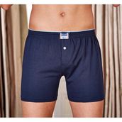 Berrak 1099 Düğmeli Penye 3'lü Lacivert Erkek Boxer
