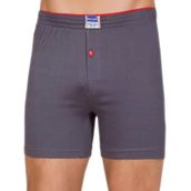 Berrak 1099 Düğmeli Penye 6'lı Füme Erkek Boxer