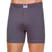 Berrak 1099 Düğmeli Penye 6'lı Gri Erkek Boxer