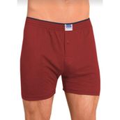Berrak 1099 Penye Şort 3'lü Bordo Erkek Boxer
