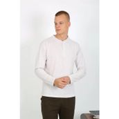 Beruflic Erkek Penye Uzun Kol Pijama Takımı Ekru