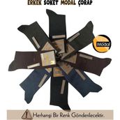 Beruflic Lavi Mısırlı 61005 Erkek Modal Soket Çorap Moda - Standart - Asorti