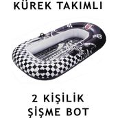 Beşiktaş Şişme Deniz Botu Lisanslı Taraftar Bot Beşiktaş 2 Kişilik 190 x 144 cm / Kürek Takımıyla Birlikte