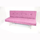Best 3Lü Ofis Koltuğu Yataklı - Pembe