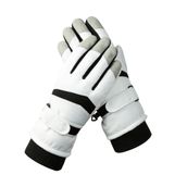 Bestgift HX-113 Beyaz Peluş Su Geçirmez Erkek Eldiveni