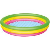 Bestway 3 Boğumlu Şişme Havuz 152x30 cm Eğlenceli Renk Seçenekleriyle Yaz Eğlencesi