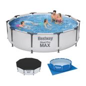 Bestway 305X76 cm 56406 Yuvarlak Steel Pro Max Prefabrik Havuz
