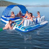 Bestway 43105 Lüx Gölgelikli Koltuklu Büyük Aile Deniz Yatağı Yüzen Ada 389X274CM