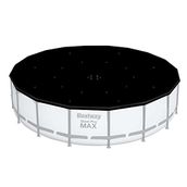 Bestway 5,49m PVC havuz örtüsü 549 cm çapındaki yuvarlak yer üstü havuzlar için 555 cm çap