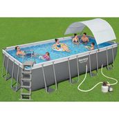 Bestway 56466 Bw596 549x274x122 cm Steel Pro Max Gölgelikli Prefabrik Yer Üstü Havuz Seti