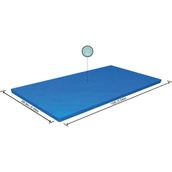 Bestway® 58106 Dikdörtgen Havuz Örtüsü - 3,00M x 2,01M Yerüstü Havuzlar Için
