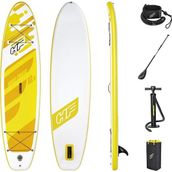 Bestway 65348 Şişme Kano Çantalı Set Kürek ve Pompa Dahil 320x76x12 cm Sarı Sörf Tahtası