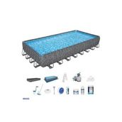Bestway APX 365 561KJ BW585 9.56x4.88x1.32 mt Dikdörtgen Prefabrik Havuz Seti