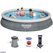 Bestway BW 515 Büyük 457x84 cm Şişme Havuz Seti