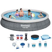 Bestway BW 517 Büyük 457x84 cm Şişme Havuz Seti