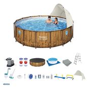 Bestway BW564 56977 Gölgelikli Prefabrik Full Havuz Seti
