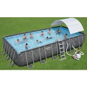 Bestway Bw587 Apx 365 732x366x132 cm Gölgelikli Prefabrik Dikdörtgen Havuz Seti