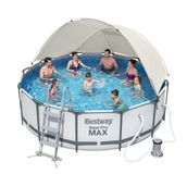 Bestway BW606 Steel Pro MAX 366x122 cm Gölgelikli Prefabrik Havuz Seti