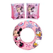 BESTWAY Co-91038-40 Lisanslı Minnie Mouse Havuz Deniz Simit Kolluk Seti 2’li Set