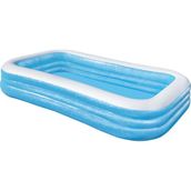 Bestway Dikdörtgen Jumbo Mavi Şişme Havuz 305 x 183 x 56 cm Çocuklar İçin Eğlenceli