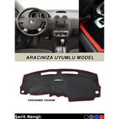 Beta Moda Hub Fıat Uno 3D Torpido Kılıfı Panel Koruyucu Göğüs Kaplama - Kırmızı Şerit